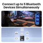 USB Bluetooth Adapter, Bluetooth 6.0 Dongle for PC Windows 11/10/8.1, Bluetooth Receiver & Transmitter for Keyboard/Mouse - Image 4