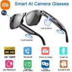 Xiaomi 4KHD AI Smart Glasses GPT 100mp Multifunctional Camera Chat Bluetooth Call Voice Assistant Music Player Smart Translation