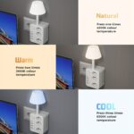 Night Desk Lamp, Surge Protection, On/Off Switch, 3 USB-A Ports & 1 USB-C Port - Image 8