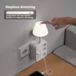 Night Desk Lamp, Surge Protection, On/Off Switch, 3 USB-A Ports & 1 USB-C Port - Image 4