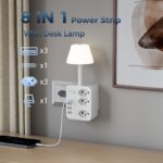 Night Desk Lamp, Surge Protection, On/Off Switch, 3 USB-A Ports & 1 USB-C Port - Image 2