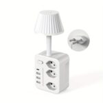 Night Desk Lamp, Surge Protection, On/Off Switch, 3 USB-A Ports & 1 USB-C Port - Image 3