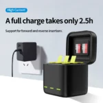 GoPro Hero  Battery for Hero 12/11/10/9 1750mAh Charging Case TF Card Storage Box For GoPro Hero 9 10 11 12 Power Accessories - Image 5