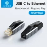 USB C to Ethernet Adapter 1Gbps Gigabit USB C Female to RJ45 Male Network Converter for MacBook Pro iPhone 16 iPad XPS