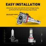 H7 LED Car Headlight Bulbs 600000LM CANBUS High Power Fog Lights Mini Wiress Auto Headlamp Plug&Play 6000K White 12V 24V - Image 4