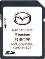 MAZDA AVN1 SAT NAV MAP SD CARD EUROPE 2025 NVA-SD8110EU