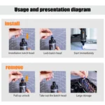 Accessories - Worx 4V Electrical Screwdrivers Set WX242 Portable Smart Cordless Power Screw Driver Mini Electric Drill Home Repair Power Tool