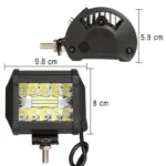 60W 20LED Work Light Flood Spot Combo Off-road Driving Fog Lamp Boat SUV - Image 6