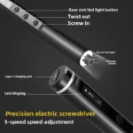 Precision Electric Screwdriver Set, 5-speed Torque Adjustment, With 42 Magnetic Bits, For iPhone Disassembly And Repair Tools - Image 3