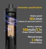 Precision Electric Screwdriver Set, 5-speed Torque Adjustment, With 42 Magnetic Bits, For iPhone Disassembly And Repair Tools - Image 2