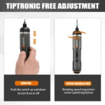 Accessories - Worx 4V Electrical Screwdrivers Set WX242 Portable Smart Cordless Power Screw Driver Mini Electric Drill Home Repair Power Tool