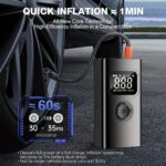 Portable Jump Starter with Built-in Air Compressor, 150PSI Battery Jumper for 5.0L Gasoline and 3.0L - Image 9