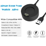 Garmin Epix Pro Fenix 8 7/6/5 Venu 3/3s SQ2 Instinct 2x Enduro Vivoactive 5/4/3 Smart Watch USB Charging Dock - Image 5