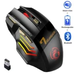 Wireless Gaming Mouse, 3200DPI, Bluetooth/2.4G, 7 Buttons, Rechargeable, RGB LED - Image 3