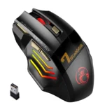 Wireless Gaming Mouse, 3200DPI, Bluetooth/2.4G, 7 Buttons, Rechargeable, RGB LED - Image 2