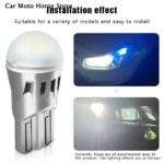 T10 3030 1000LM 2PCS LED Bulb Canbus  License Plate Lamp 12V 6000K Car Interior Lights LED Chips Signal Light - Image 6