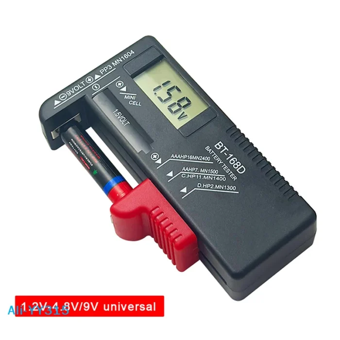 Batterie - Battery Tester Universal Digital LCD Tester AA AAA CD 9V 1.5V Button Cell Voltage Battery Voltage Tester
