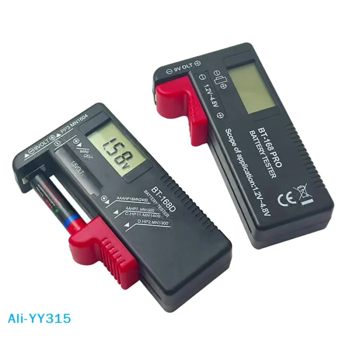 Batterie - Battery Tester Universal Digital LCD Tester AA AAA CD 9V 1.5V Button Cell Voltage Battery Voltage Tester
