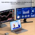 USB 3.0 USB C to Dual HDTV Splitter Extended Display Adapter for Dual Screen Mirroring/Extension for Apple Mac M1 M2 Windows - Image 3