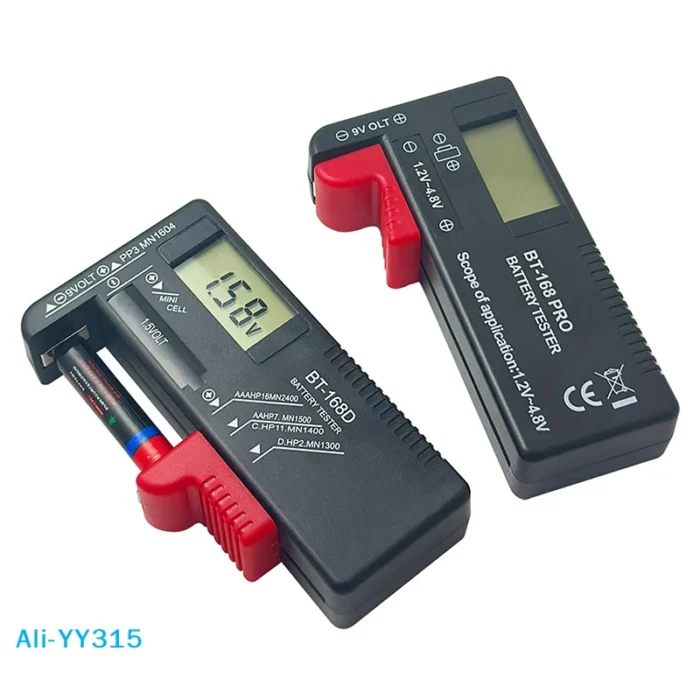 Batterie - Battery Tester Universal Digital LCD Tester AA AAA CD 9V 1.5V Button Cell Voltage Battery Voltage Tester