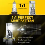 H13 9008 LED Headlight Bulbs High Low Beam for Ford Flex F-150 F150 Canbus Head Lamp with Fan Super Bright 33000LM - Image 4