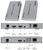 HDMI KVM Extender 200M  over IP Rj45 Cat5e/6 1080P HDMI USB Video Ethernet Extender IR Loop-out Support Mouse Keyboard for PC NVR