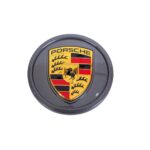 Porsche Taycan Radnabenkappen-Set in Silber/Schwarz/ 76*59CM - Image 2