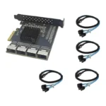 PCI-E To MINI SAS SFF-8087 Adapter 16 Port SATA 3.0 6Gbps SSD Adapter PCI-E 3.0 X4 Expansion Card - Image 4