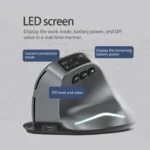 Vertical Wireless Mouse with LED Screen, 3200 DPI, Rechargeable, 2.4G, RGB Light, for PC Laptop Office Gaming - Image 2