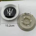 Maserati Granturismo Quattroporte Levante Ghibli GT Wheel Center Caps 4pc - Image 3