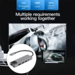 Computer - Usb 5 In 1 Type-C 3 1 To 4k HdTV Hub Adapter With Sd Tf 100M Rj45 Car d Reader Pd Fast Charge For Macbook Notebook Computer