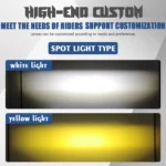 Accessories - Ultra-Thin Triple Laser Fog Lights, Mesh Projector White/Yellow Dual-Color, IP68 Waterproof 75W Car & Motorcycle Accessories