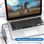 Computer - Usb 5 In 1 Type-C 3 1 To 4k HdTV Hub Adapter With Sd Tf 100M Rj45 Car d Reader Pd Fast Charge For Macbook Notebook Computer